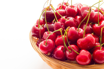 Ripe red cherry berries