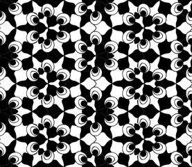 Seamless monochrome pattern 12