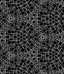 Seamless monochrome pattern 14