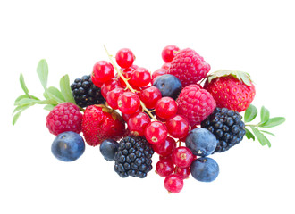 Pile  of fresh berries