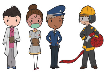 emergency services vector