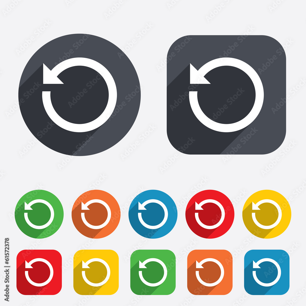 Poster repeat icon. refresh symbol. loop sign.