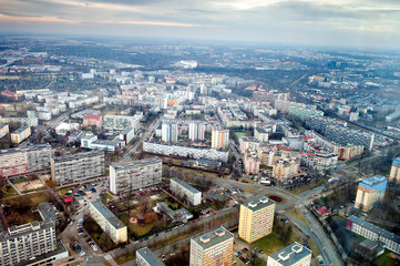 Fototapeta na wymiar bloki mieszkalne we Wrocławiu