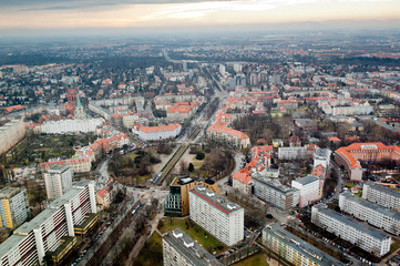 Cityscape view of Wroclaw