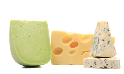 Various types of cheese composition.