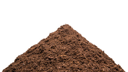 Heap of the soil isolated