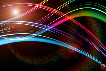 futuristic wave background design with lights