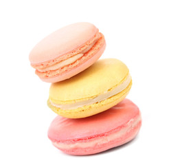 Stack of macaron cakes.