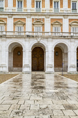 Fototapeta na wymiar Main facade.Palace of Aranjuez, Madrid, Spain.World Heritage Sit