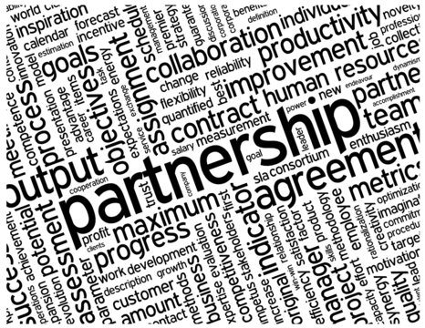 "PARTNERSHIP" Tag Cloud (contract agreement business projects)