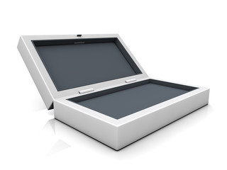 blank boxes isolated on white background