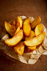 Salted fried potato