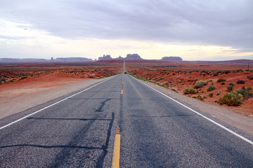 road in desert