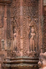 Fototapeta na wymiar Banteay Srey świątyni w Sieam Reap, Kambodża