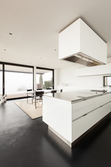 Obraz na płótnie Canvas interior kitchen of a modern villa