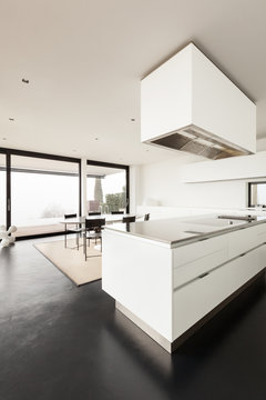 interior kitchen of a modern villa