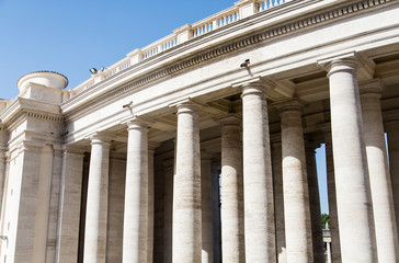 Many Columns Around Saint Peters Square