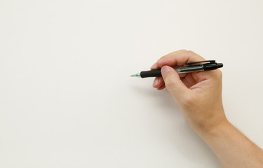 書く手（男性）