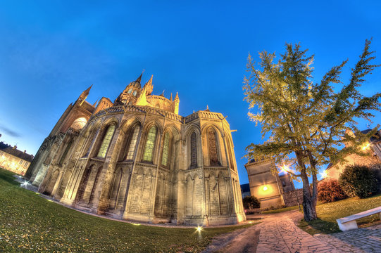 France, Bayeux - Cath&eacute;drale fisheye