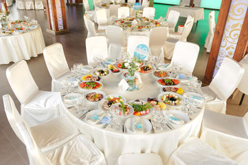 Decorated Round Table