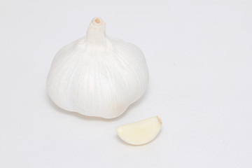the garlic on the paper