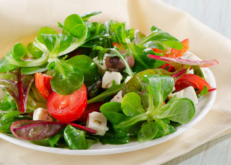 Salad with feta and  olives