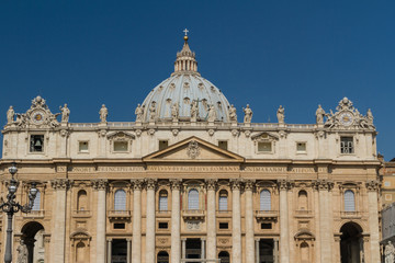 Fototapeta na wymiar Basilica di San Pietro, Vatican City, Rome, Italy