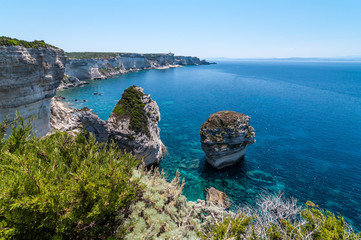 Küste von Bonifacio, Korsika, Frankreich