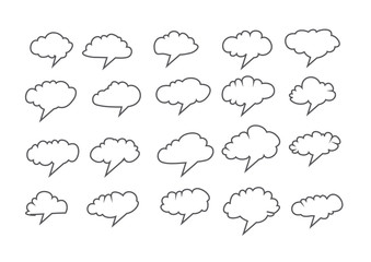 design of clouds Vector illustration