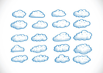 design of clouds Vector illustration