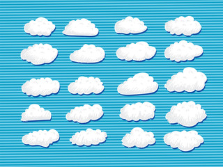 design of clouds Vector illustration