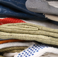Close up of protective gloves.
