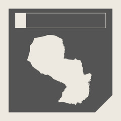 Paraguay map button