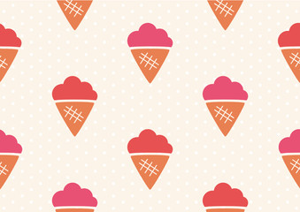 ice cream seamless pattern