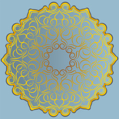 arabesque. round pattern. background. invitation card. design