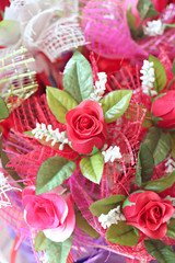 Bouquet of red roses.