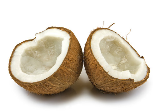 image of coconut on a white background