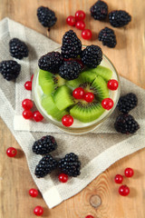 dessert with fruits