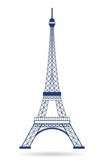 Fototapeta na wymiar Vector Logo Eiffel tower