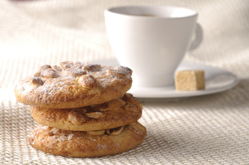 Homemade cookies with nuts