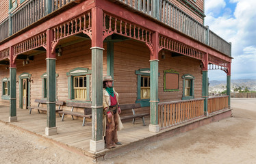 Cowboy at Hollywood Western Town Almeria Andalusia Spain