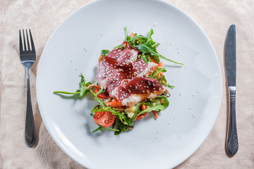 Salad with meat