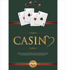 Casino green background