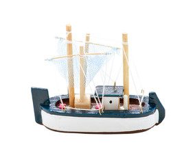 Toy Wooden Sail Boat