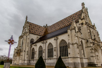 Fototapeta na wymiar Eglise Saint-Nicolas-de-Tolentin de Brou
