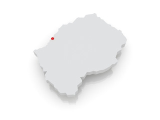 Map of Lesotho