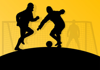 Soccer player vector background