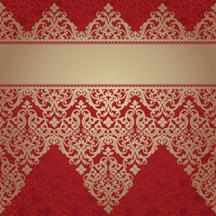 Vector seamless border in Victorian style. © Anna Pogulyaeva