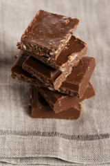 stack of chocolate top