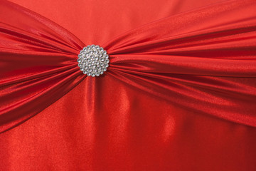 Background of red fabric